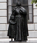 Hutchinsonin patsas Bostonissa.