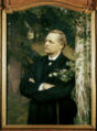 Portrett av Nordiska museets grunnlegger Artur Hazelius (1833-1901), utført posthumt i olje på lerret, 1910.