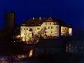 Burg Unteraufseß bei Nacht