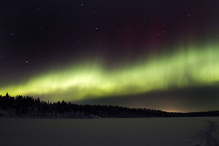 Aurora Borealis in Sør-Varanger, Northern Norway.