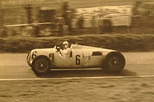 Rudolf Hasse at the 1937 Donington Grand Prix. Auto Union Donington 1937.jpg