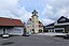 Alte Markthalle und alte Feuerwache am Uferweg in Baiersbronn
