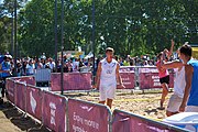 Deutsch: Beachhandball bei den Olympischen Jugendspielen 2018 in Buenos Aires; Tag 7, 13. Oktober 2018; Jungen, Halbfinale – Spanien-Kroatien 2:1 English: Beach handball at the 2018 Summer Youth Olympics in Buenos Aires at 13 October 2018 – Boys Semifinal – Spain-Croatia 2:1 Español: Handball de playa en los Juegos Olimpicos de la Juventud Buenos Aires 2018 en 13 de octubre de 2018 – Semifinales de chicos - España-Croacia 2:1