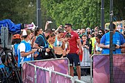 Deutsch: Beachhandball bei den Olympischen Jugendspielen 2018 in Buenos Aires; Tag 7, 13. Oktober 2018; Mädchen, Finale Argentinien-Croatien 2:0 English: Beach handball at the 2018 Summer Youth Olympics in Buenos Aires at 13 October 2018 – Girls Gold Medal Match – Argentina-Croatia 2:0 Español: Handball de playa en los Juegos Olimpicos de la Juventud Buenos Aires 2018 en 13 de octubre de 2018 – Partido por la medalla de oro femenino - Argentina-Croacia 2:0