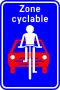 Belgian traffic sign F111 zone cyclable.svg