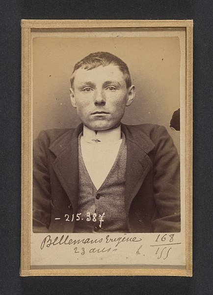 File:Bellemans. Eugène (ou Michel). 23 ans, né à Gand (Belgique). Tailleur d'habits. Anarchiste. 9-3-94. MET DP290134.jpg