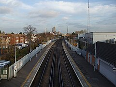 Belvedere station high eastbound.JPG