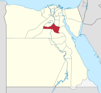Lage des Gouvenements Beni Suef in Ägypten