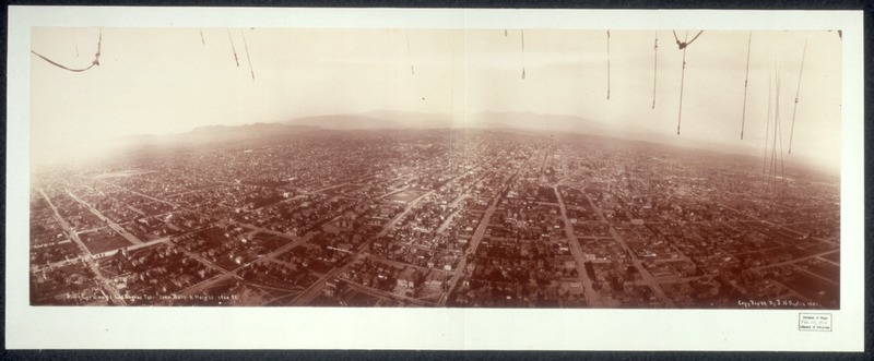 File:Bird's eye view of Los Angeles taken from balloon, height 1500 ft LCCN2007660641.tif