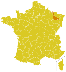 Mapa da Diocese de Nancy-Toul