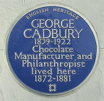 File:Blue plaque George Cadbury.jpg