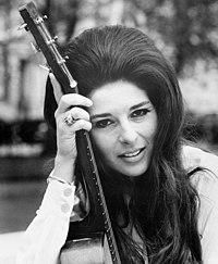 Bobbie Gentry secured two UK top 10 singles in 1969, including chart-topper "I'll Never Fall in Love Again". Bobbie Gentry in 1968.jpg