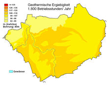 Geothermische Karte von Borchen