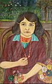 Portrait of Daughter, 1939, oil on canvas, 66x41 cm, MNMA, Jagodina