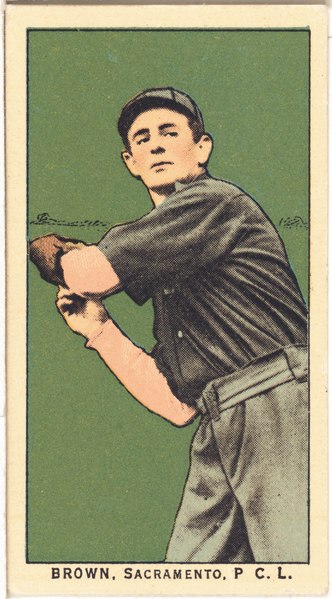 File:Brown, Sacramento Team, baseball card portrait LCCN2008677319.tif