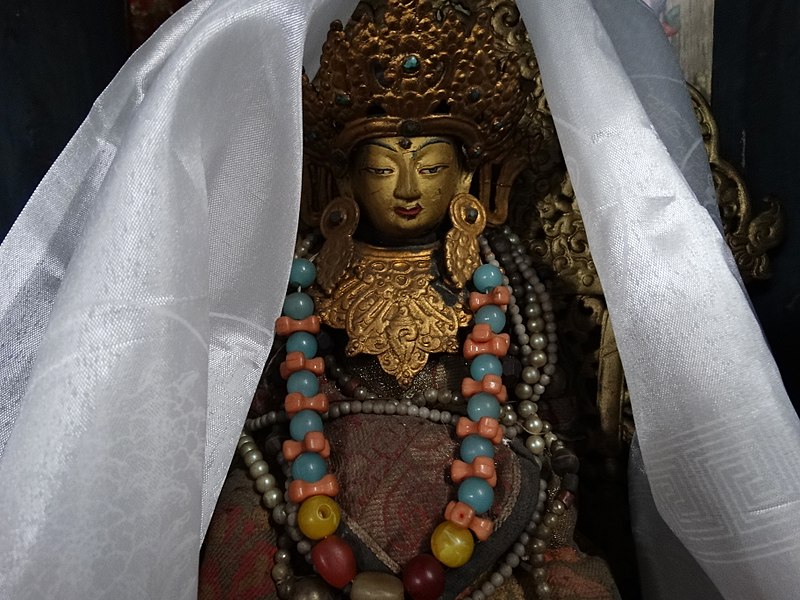 File:Buddha Figure in Yiga Choling Monastery - Ghum (Ghoom) - Near Darjeeling - West Bengal - India (12432762204).jpg