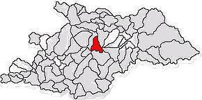 Localizarea comunei Budești în județul Maramureș