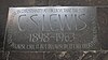 C.S. Lewis memorial, Westminster Abbey.jpg