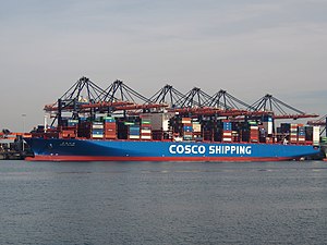 CSCL Globe (корабль, 2014 г.) IMO 9695121, Порт Роттердама pic1.JPG