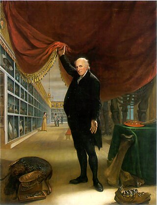 <i>The Artist in His Museum</i> 1822 painting by Charles Willson Peale