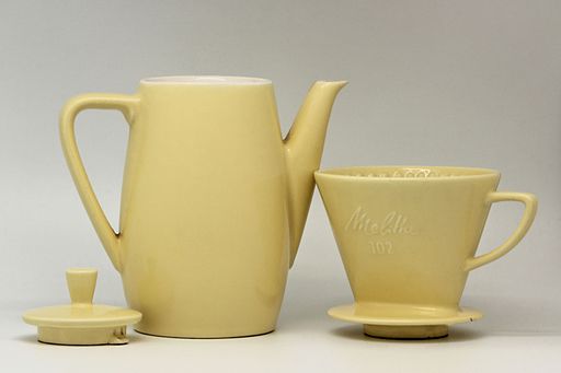 Cafetière à filtre Melitta 102 en faïence jaune 11