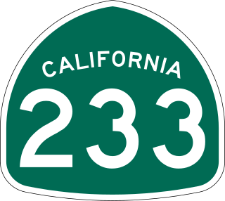 <span class="mw-page-title-main">California State Route 233</span> Highway in California