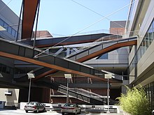 California NanoSystems Institute interior walkways built over a parking structure at UCLA California Nanosystems Institute, interior walkways, UCLA.jpg