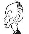 Caricature de Valéry Giscard d'Estaing