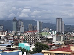 Cebu Osmeña-Maxilom skyscrapers view from City Hall