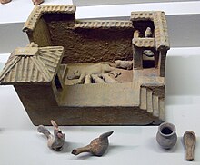 Han dynasty pottery model of a pig pen China Schweinestall Linden-Museum.jpg