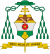 Fausto Trávez Trávez, O.F.M.'s coat of arms