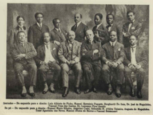 Delegates of the 1923 Pan-African Congress, Lisbon. Congresso pan africano em Lisboa Burghart Du Bois.png