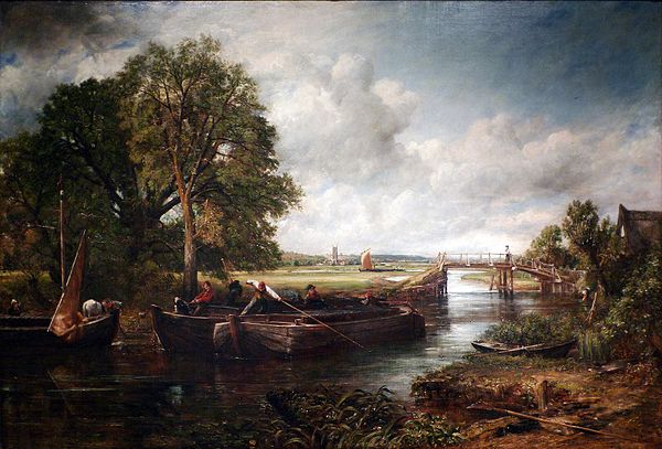 View on the Stour near Dedham, 1822, oil on canvas, Huntington Library, Los Angeles County