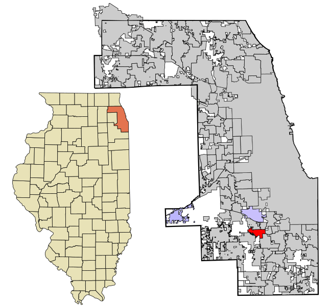 File:Cook County Illinois incorporated and unincorporated areas Midlothian highlighted.svg