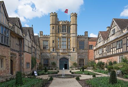 Coughton Court - the courtyard