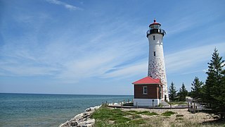 Crisp Point Light Lighthouse in Michigan, United States