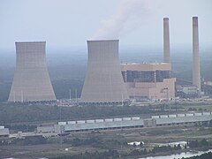 Crystal River Units 4 & 5 coal power plants near the nuclear plant