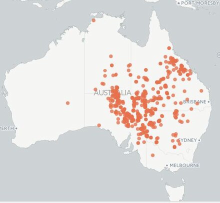 Records of Ctenotus strauchii (Australian living Atlas of Living Australia) Ctenotus strauchii Distribution map.jpg