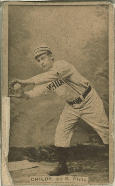 File:Cupid Childs, Philadelphia Quakers, baseball card portrait LCCN2007686878.tif