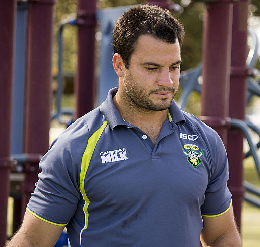 David Shillington at an Raiders autograph session at Bolton Park