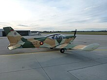 Ehemals zur libyschen Luftwaffe gehörende SF-260WL. Nach erfolgter Demilitarisierung wird dieses Flugzeug heute in Deutschland privat betrieben