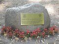 Gedenksteen slachtoffers massazelfmoord te Demmin
