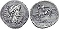 Image 22Roman denarius of Julius Caesar, 44 BC (from History of money)