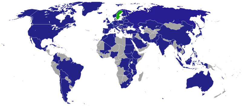 Diplomatic missions of Sweden Diplomatic missions of Sweden.png