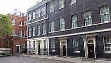 Downing Street, the location of some gatherings. Downing Street (18423529009).jpg