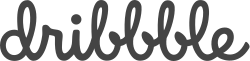 Dribbble мәтіндік логотипі Script.svg