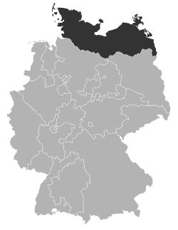 Map of the Evangelical Lutheran Church in Northern Germany