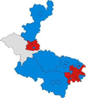 East Staffordshire UK ward map 2023.svg