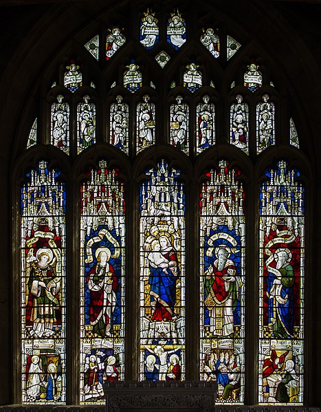 File:East window, St Mary's church, Ilminster (15712483459).jpg