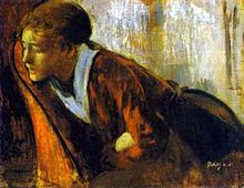 [1] die Wehmut ist ihr ins Gesicht geschrieben (Edgar Degas, Melancholie)